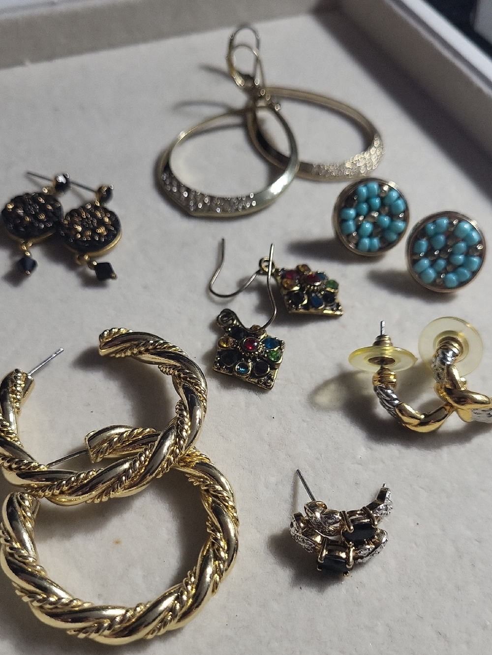 Gold-Tone Mixed Earrings Collection -  Accent Studs